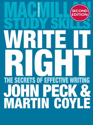 Write it Right - ebook